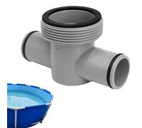 Pool Hose Tee, Split Swimming Pool Connector T Adapter Coupling, High-Strength Fitting, Perfect For Efficient Water Flow, Cleaning, Drenaggio, Puddle Maintenance Systems & Fit