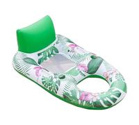 Pool Inflatables for Adults, PVC Air Mattress Lounger, Comfortable Floating Design, Ideal for Beach Backyard Party Travel, 55.91x32.28x18.5 Inches, Green, Leaf 1 Piece