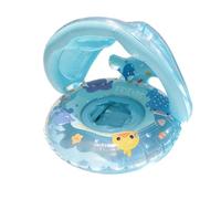 Pool Inflatables for Kids - Thickened Cotton Four Years, Summer Swimming Ring, Removable Awning | Doppia Safety Handle, Water Toys with Canopy, Inflatable Pool Float for Outdoor Vacation