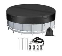 Pool Leaf Cover - Impermeabile UV resistente Oxford Foldable Dustproof Winter Tarp, Outdoor Pool Protection Sheet | Debris Blocking Guard for Hot Tub, Garden Swimming Area, Vacation Home Use
