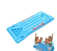 Pool Lounge Gonfiabile | Gioco Di Birra Pong | Tavolo Da Biliardo Di Birra | Giocattolo Zattera Galleggiante | Floating Gonfiabile per La Piscina | Birra Pong Pong Tavolo Pong Lounge