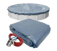 Pool Mate 3424-4-PM - Copertura invernale per piscina, extra resistente, colore: blu ardesia da 7,3 m