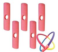 Pool Noodle Connector, 5 Pieces Floats Tube Connectors, Float Connectors, Water Sports and Leisure Accessories, Kids Teens Adults, Summer Toy Set for Family Backyard Fun, Red