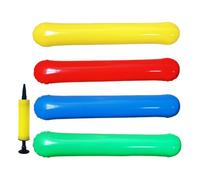 Pool Noodle - PVC Inflatable Float Set | Swim Float | Inflatable Swim Sticks | Buoyancy Floating Bars With Air Pump | Kids Beginner Swimming Aid For Beach Lake Party Holiday Water Fun