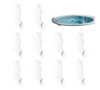 Pool Oil Absorber - 10 Piece Bathroom Cleaning Filter - Scum Absorber for Hot Tub | for Kitchen Bathroom Home Patio Lawn Garden Swimming Spa Ground Outdoor