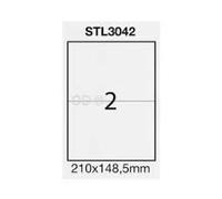 Pool Over 079078 Etichette Fotocopie, Bianca, 210 x 148 mm