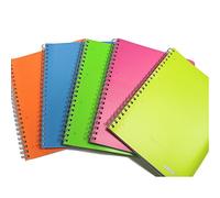 Pool Over 144131.31 Maxi Spirale, Polipropilene, Tinta Unita, A4 Divisori Fori e Microfori, 5 mm