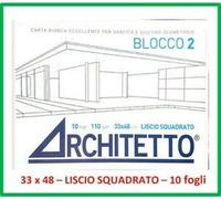 POOL OVER Album Disegno Architetto 2 - Blocco 10FG Squadrato 33X48