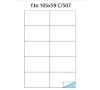 Pool Over Etichette Autoadesive Formato 105x59 mm - Confezione da 100 Fogli Senza margine Formato A4