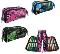 Boy ASTUCCIO 3 CERNIERE Morbido scuola 2023 2024 Pool Over 18 brush bipunta