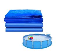 Pool Pad - Round Under POLCE Matto | Tarps in Tessuto protettore di Imbottitura Addensato | Protettore di Pesanti per l'area di Nuoto Mobili per Pavimenti in Barca Attrezzatura da Giardino e pr