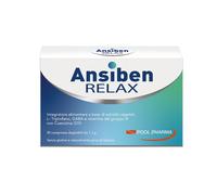 Pool Pharma Ansiben Relax Integratore contro Ansia e Stress, 30 Compresse