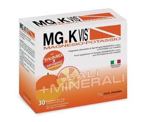 POOL PHARMA MG.K VIS® Magnesio e Potassio Gusto Arancia 30 pz Bustina