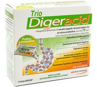 pool pharma Trio Digeracid Integratore Bruciore e Acidità 12 Bustine