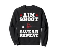 Pool Playing Aim Shoot Swear Repeat Pool Playing Billiards Felpa