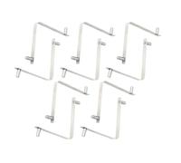 Pool Pole Clips - Pool Brush Clip | 10 Pieces | Stainless Steel Secure Double Pin |Spring Button Secure For Brushes Skimmerspond Net Swimming Pond Spa Brush |basin Accessories Tools