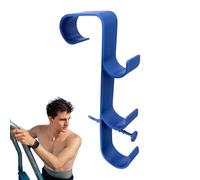 Pool Pole Hanger, Aluminium Holder Set, Adjustable Stable Hose Hanger, Ideal Hooks For Telescopic Poles, Leaf Rakes, Nets And Patio Lawn Garden Supplies For Patio Deck Wall Clothes Sports Outdoor