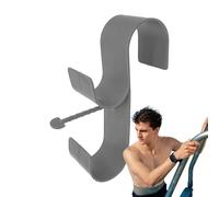 Pool Pole Hanger, Aluminium Holder Set, Adjustable Stable Hose Hanger, Ideal Hooks For Telescopic Poles, Leaf Rakes, Nets And Patio Lawn Garden Supplies For Patio Deck Wall Clothes Sports Outdoor