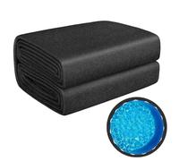 Pool Protector Mat, Base Padding Sheet, 10.01 Feet Polyester Ground Cover with Barrier, Water Resistant Pool Liner Pad, Soft Underlay with Protective Design, Backyard Accessory for Summer Use