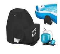 Pool Pump Cover, Protective Filter Shield, Breathable Sun Guard Enclosure, Oxford Cloth, Weather-Resistant Equipment Wrap, Ground Unit Protection, for Deck, Shed, Pond, Outdoor Areas Minimizing Risks