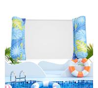 Pool Raft, Inflatable Adult Float, Lounge Hammock Chair, Comfortable Mesh Seat, Easy Inflation Design, Portable Water Accessory, Swimming, Beach, Lake, Backyard, Party, (PVC/Nylon)