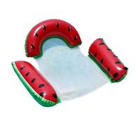 Pool Raft - Inflatable Fruit Shape Lounger, Foldable Floating Relax Chair with Sturdy Air Chamber Comfort Support Bright Summer Design, Ideal for Beach Lake River Backyard Sunbathing Party