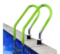 Pool Railing Covers, Slip Resistant Sleeve Handrail Grip Wrap, Nylon Cloth 2x Safety Grips Anti-Scald Protective Cover for Ladder Handles, Essential Swimming Pool Accessories, 122x19x0.5cm, 180x7x4cm