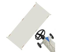 Pool Reel Cover, Waterproof Solar Reel Protector, Heavy Duty Uv-Resistant Fabric, 210d Oxford Cloth, All-Weather Dust Guard, for Indoor Outdoor Garden Backyard Swimming Pool Season, Black Beige