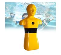 Pool Rescue Training Dummy, Drowning Prevention Teaching Tool, 39.4-inch tall drowning rescue equipment with 3 water inlets/outlets, suitable for teenagers and adults.(Yellow)