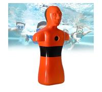 Pool Rescue Training Dummy, Drowning Prevention Teaching Tool, 39.4-inch tall drowning rescue equipment with 3 water inlets/outlets, suitable for teenagers and adults.(Orange)