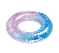 Pool Ring Float - Inflatable Swim Ring, Leak Proof Glitter Gradient Water Toy | Durable Floating Recreation Tube For Buoyant Relaxation Gear Water Party Poolside Celebration Bachelor Event Fun