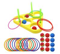 Pool Ring Throw Games, Floating Foam Triangle Pond Game, Water Sports with Floating Balls, Motor Skills Swimming Activities, Summer Season for Family, Home, Backyard Play
