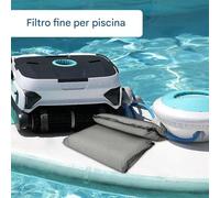 POOL ROBOT SCOPUM FILTRO PASSIONE | Confezione da 4 in mesh fine per filtrazione efficiente | Accessorio, fogli di catcher di detriti, strato lavabile, installazione rapida, famiglia, controllo della