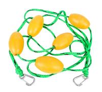 Pool Safety Rope - Stop Deep Water Hazards Fast, Vibrant Bi-Colour Floating Buoy Marker, 16.4ft Total Reach + 5 Metre Span Line, Weatherproof Polyethylene Cord - For Depth Separation & Lido Ar