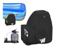 Pool Sand Filter Cover, Waterproof Protective Enclosure, Uv Resistant Sunscreen Shield, Sturdy Outdoor Equipment Cover, Ideal for Pond, Swimming, Backyard, Deck, Shed, Black