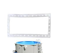 Pool Skimmer Gasket, Wide Mouth Replacement Seal for Ground Pools, 13.78x7.48 Inches, Stable Flexible Spa Parts Sticker Swimming Pool Maintenance, Repair, Leak Prevention