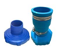 Pool Skimmer Hose Adapter, Vacuum Plumbing Filter Pump Connector, Sturdy Costruzione, Universally Fit Design, 5 x 3,5 pollici, Blue Color, Ideal for Ground Pools
