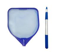 Pool Skimmer Net - Heavy Duty Leaf, Fine Mesh Scoop, Telescopic Pole Adjustable Reach | Spa Pond Cleaning Tool Kit for Swimming Water Maintenance, Professional Corosion Resistant Lightweight Aluminum