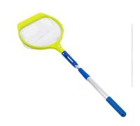 Pool Skimmer Net - Rete telescopiche a maglie sottili con | Attrezzatura per la pulizia dei detriti per vasca idromassaggio del serbatoio di laghetto, cesto collettore fogliare leggero per lo str