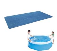 Pool Solar Cover, Heat Insulation Blanket, Foldable Waterproof Mat, UV-Resistant Spa Warmer, Rectangular Thermal Sheet, Blue 1PC, for Outdoor Summer Use and More