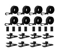 Pool Solar Cover Reel Attachment Kit - Heavy Duty Fastening Straps, Adjustable Blanket Securing System, Rust Resistant Design | Essential Swimming Accessory For Patio, Ground, Yard, Hotel Use