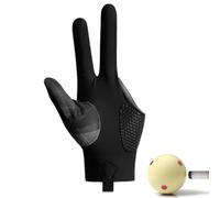 Pool Table Gloves 3-Finger Universal - Size Left Hand, Right Hand Pool Free