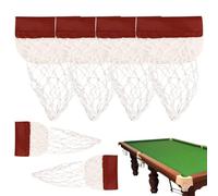 Pool Table Pocket - 17cm Billiard Pockets Replacement | Mesh-free Pockets | Professional Net PU Leather Drop Holders 6pcs Brush Bag Nets Entertainment Venues Accessory, Professional And