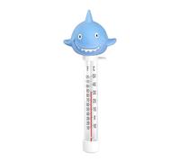 Pool Temp Gauge - 23x10x10cm 60g - Floating Shark Water Thermometer, Leakproof Spa Temperature Reading Tool For Swimming Pool, Hot Tub, Bathtub, Aquarium, Pond, Indoor & Outdoor