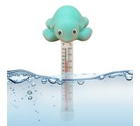 Pool Temperature Gauge - Cartoon Animal Pond Meter with Rope - Floating Water Temperature Gauge Pool Accessory for Spa Hot Spring Shower Lake Home Fish Tank Family Indoor Outdoor