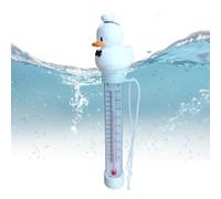 Pool Temperature Gauge, Duck Water Thermometer, Easy Read Floating Device, String Attached Measuring Tool, Accurate Reader for Swimming Pond Bathtub and Spa Use, 7.87x2.36 inches