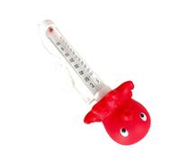 Pool Temperature Gauge Floating - PVC 9x4in | Large Duck Octopus Thermometer Water Reader with String | Fun Compact Swimming Accessory for Pond Beach Garden Bath Spa Aquarium Fish Tank Outdoor Vacatio