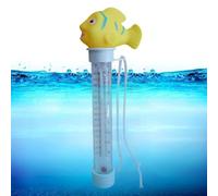 Pool Temperature Meter, Floating Thermometer Gauge, Water Temperature Tester, Cartoon Display Feature, 7.28 Inches, Sturdy, Accurate Reading Tool, Outdoor Indoor Bath Lake Use