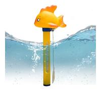 Pool Thermograph Floating, Water Temperature Gauge, Thermometer for Swim Hot Tubs Aquariums with Easy Read Display, Precision Measurement Tool Adults Kids Home Use 6.3x0.47 Inches