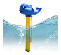 Pool Thermograph Floating, Water Temperature Gauge, Thermometer for Swim Hot Tubs Aquariums with Easy Read Display, Precision Measurement Tool Adults Kids Home Use 6.3x0.47 Inches